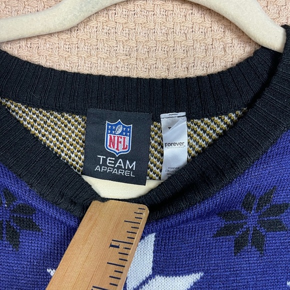 Baltimore Ravens Purple Sweater Unisex XL - Picture 7 of 9